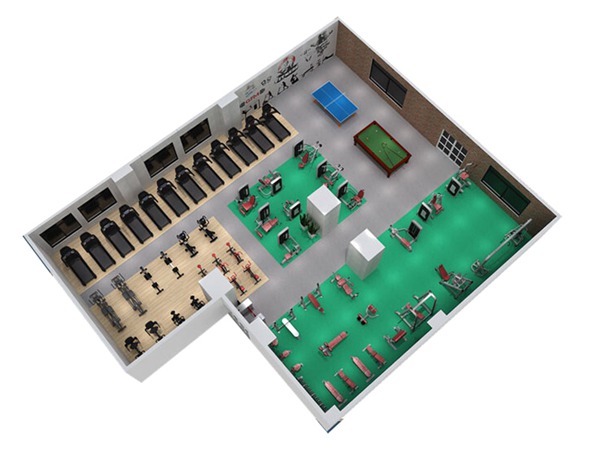 1000平方健身房配置方案-广西壹号娱乐体育健身器材有限公司 1000平方健身房配置方案-广西壹号娱乐体育健身器材有限公司