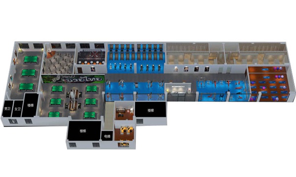 1200平方健身房配置方案-广西壹号娱乐体育健身器材有限公司 1200平方健身房配置方案-广西壹号娱乐体育健身器材有限公司