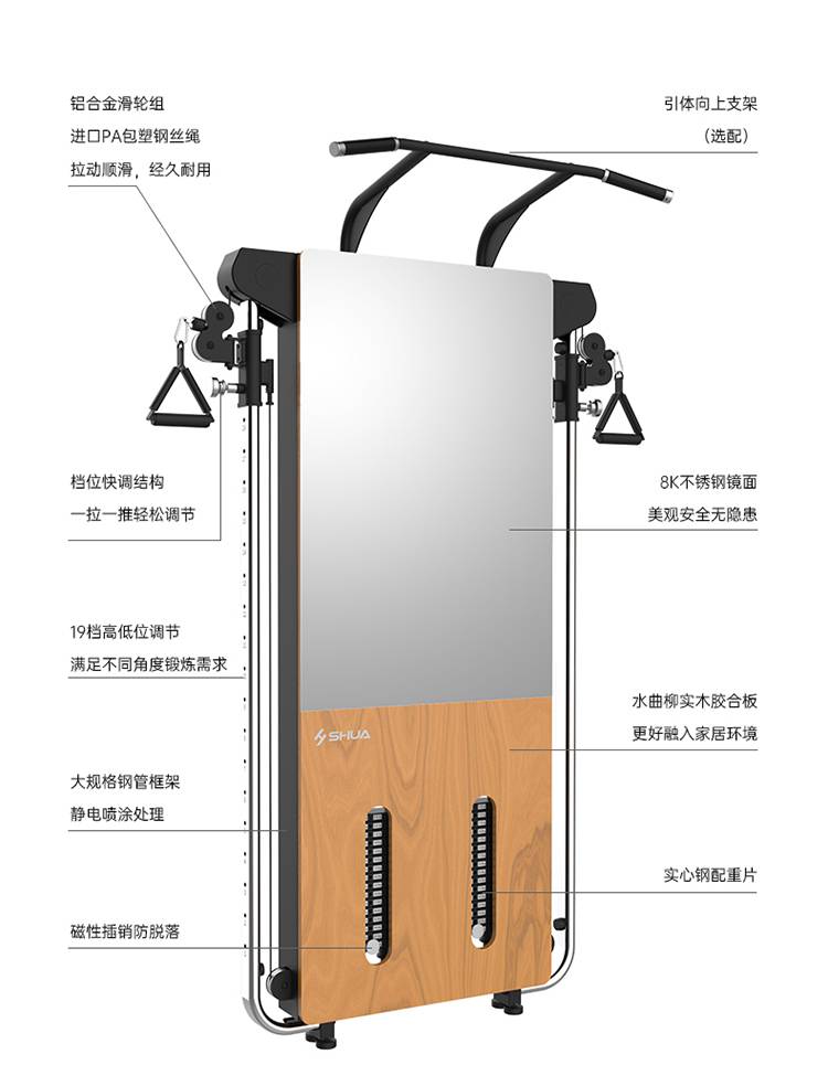 SH-G699 壁挂式拉绳训练器-广西壹号娱乐体育健身器材有限公司